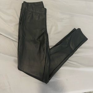 Black Leather Leggings